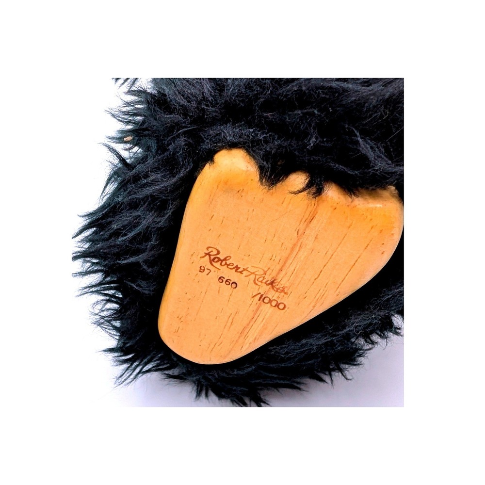Robert Raikes Collectible Black Bear Wooden Face Limited Edition 660/1000 Signed - Picture 3 of 9